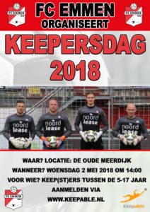 Poster FC Emmen Keepersdag 2018