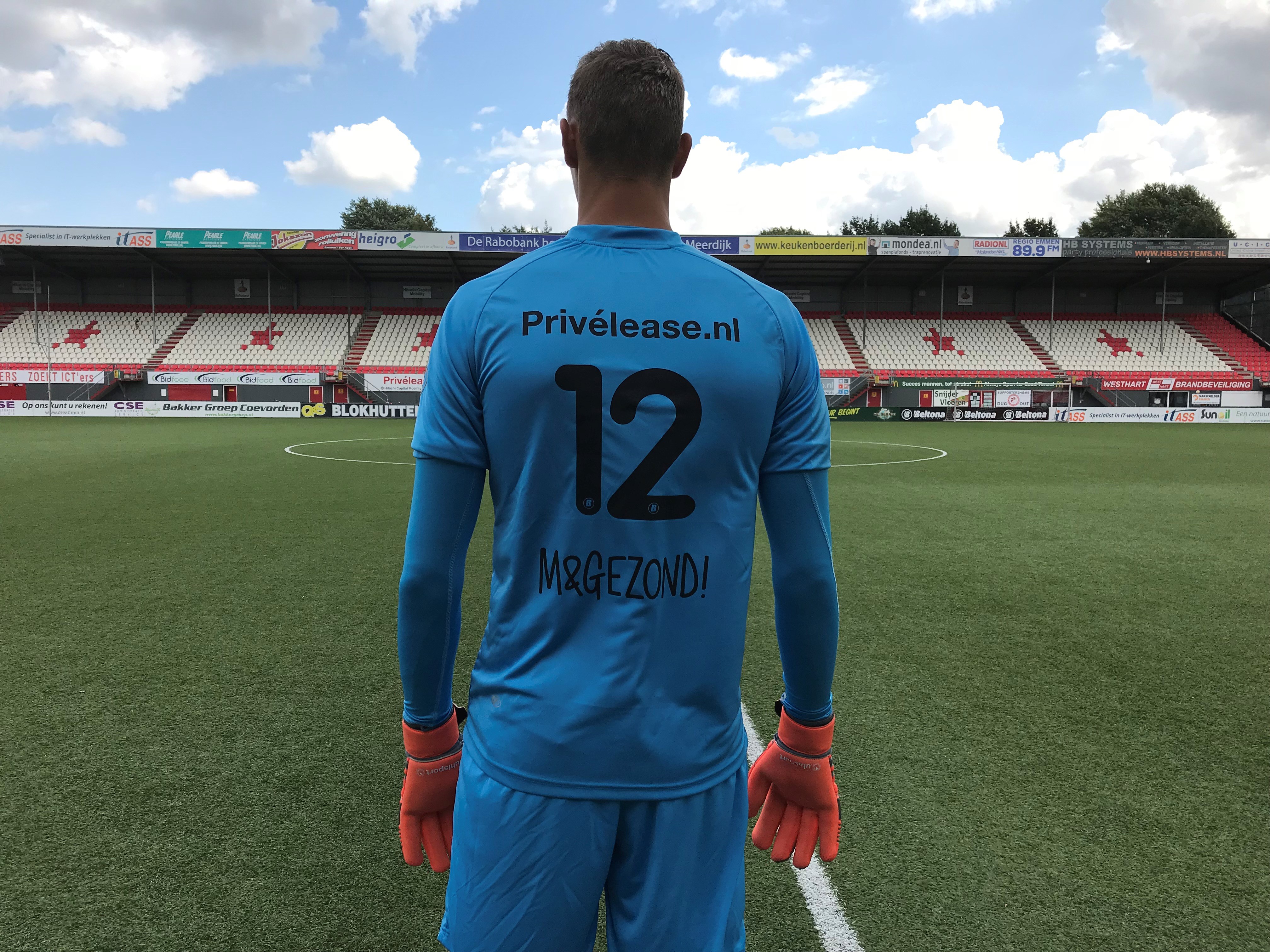 FC Emmen shirtactie kjell scherpen m&gezond!