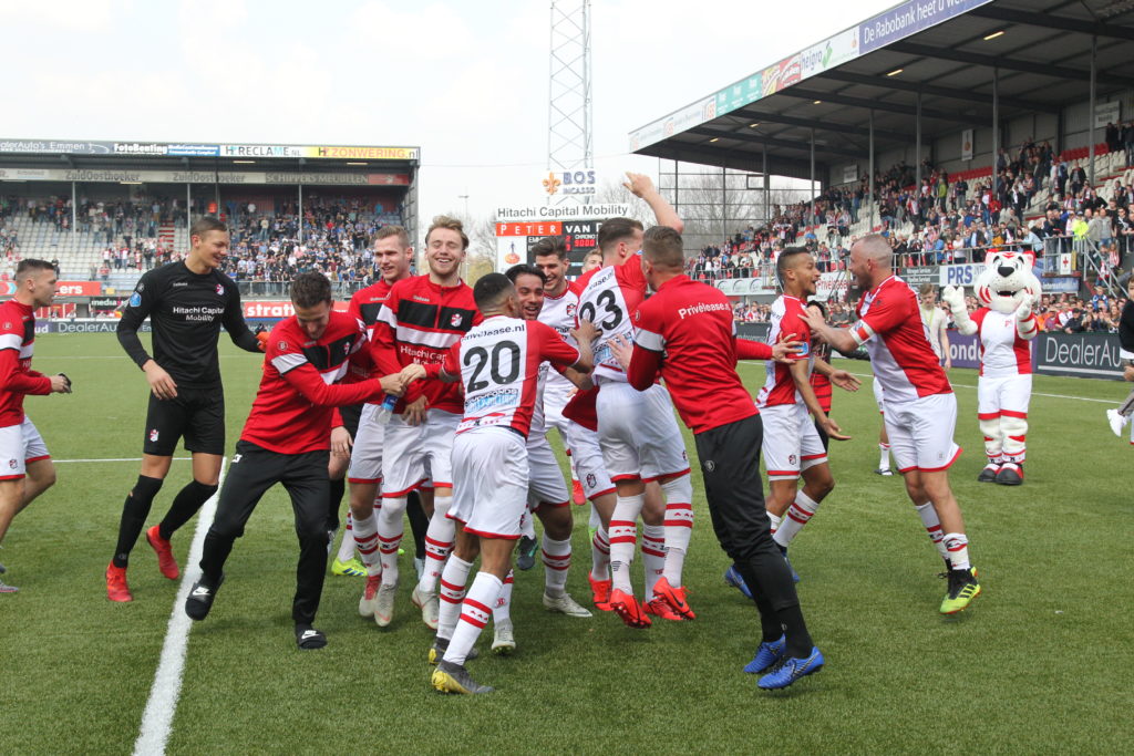 FC Emmen - PEC Zwolle - 7 april 2019 - juich